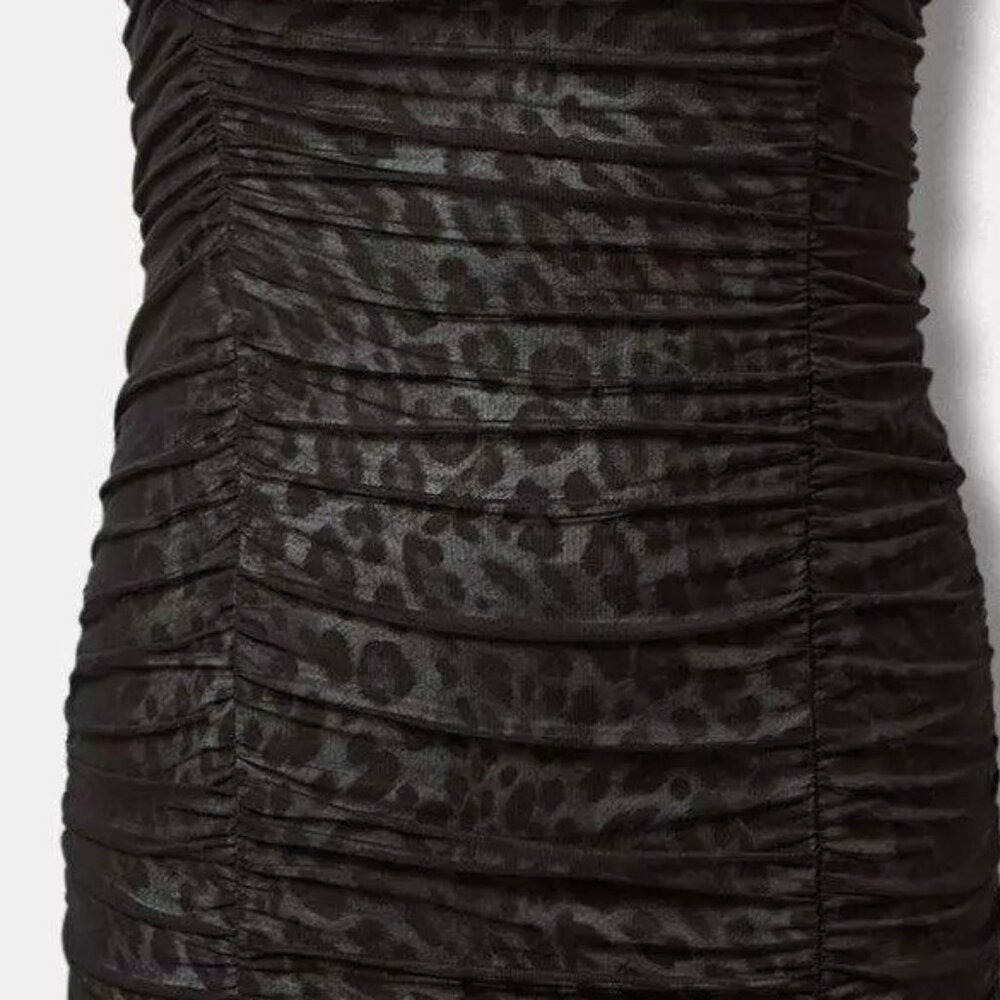 Torrid - Leopard Midi Mesh Shirred Bodycon Dress … - image 6